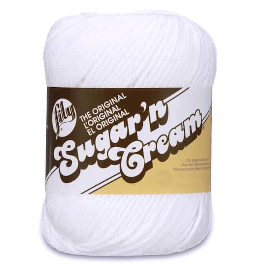 Lily� Sugar 'n Cream� Solid Yarn By Sugar & Cream in White | 2.5 oz | Michaels�